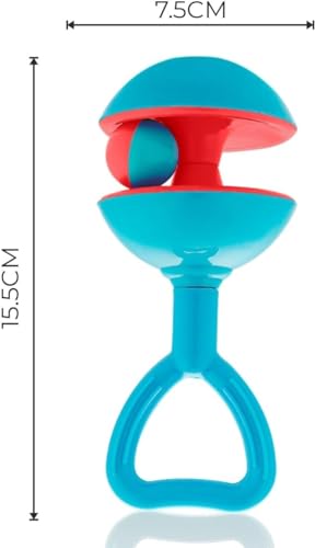 Storio Jingle Rattle Non Toxic Bright and Colorful Rattles Baby Boy Girl Toys