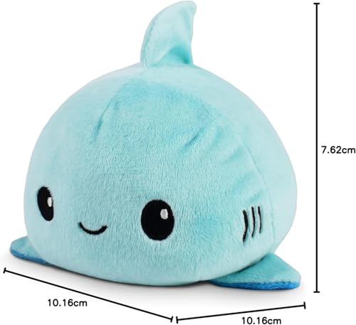 Storio Toy Shark Plushie Reversible Soft Toys for Kids | Plush Soft Toys for Baby Boys and Girls| Best Gift | Shark Soft Toy for Kids