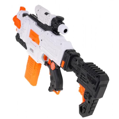 MiniExplorer Automatic Alfa Striker Electronic Machine Gun Dart Water Blaster with 20 Darts, Lens and Removable Stock Barrel Outdoor Toys for 8 Year Old Boys & Girls