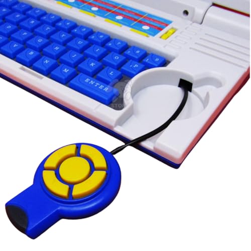 Storio Educational Laptop Computer Toy with Mouse | 1 Year Extended Warranty | Kids above 3 Years | 20 Fun Activity Learning | Learn Letter Words Games Mathematics Music Logic Memory Tool | Blue