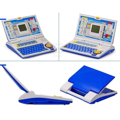 Storio Educational Laptop Computer Toy with Mouse | 1 Year Extended Warranty | Kids above 3 Years | 20 Fun Activity Learning | Learn Letter Words Games Mathematics Music Logic Memory Tool | Blue