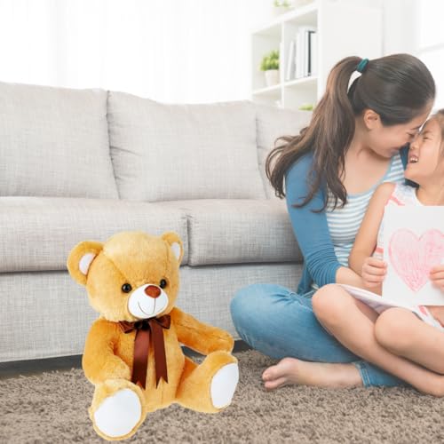 Storio Toy Cute Huggable Teddy Bear | 30 cm | Plushie Soft Toys for Kids | Plush Soft Toys for Baby Boys and Girls Kids - Brown | Best Gift
