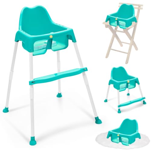 Storio 4 in 1 Convertible Baby High Chair with footrest Convertible t