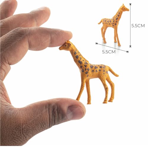 Storio 31pcs Animal Figure Toy Set | Includes Farm and Jungle Animal Playsets with an Artificial Tree and Fencing | Ideal for Birthday and Return Gifts | Educational Toyset for Kids Ages 3 and Up