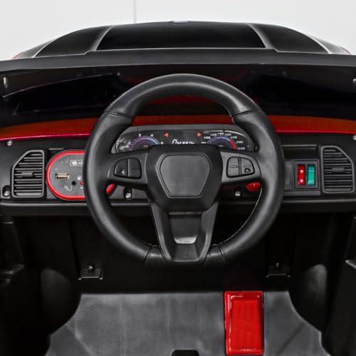 Storio Premium Rechargeable Baby Battery-Powered Electric Car Jeep for Kids – Electric Ride-On Car Toy with Bluetooth Music & Lights – Dual Control Mode for Ages 2 to 5 Year - Black