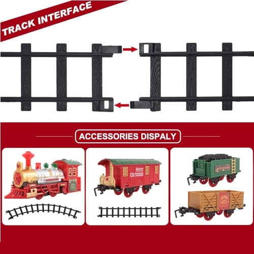 Storio Classic Vintage Toy Train Set with Real Smoke| Railway Set | Train Set with DIY Railway Tracks for Kids 3+ | Gift for Kids