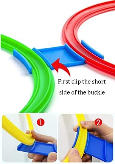 Storio Hopscotch Ring Game 13 Multi-Colored Plastic Rings and Connectors for Indoor or Outdoor Use-Fun Creative Play Set for Girls and Boys