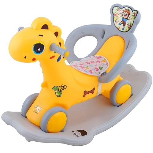 Storio Rio Ride on 3 in 1 Baby Horse Rider for Kids Baby Birthday Gift for Baby 1 Year to 5 Year Horse for Baby Rocker Swing Indoors and