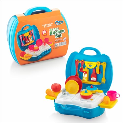 Storio Toys Kitchen Set for Girls Toy with Cooking Utensils Combo Item