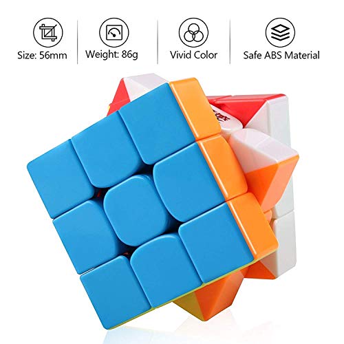 Storio Toys Puzzles Cubes 3X3 High Speed Sticker Less Magic Cube Game, Kid