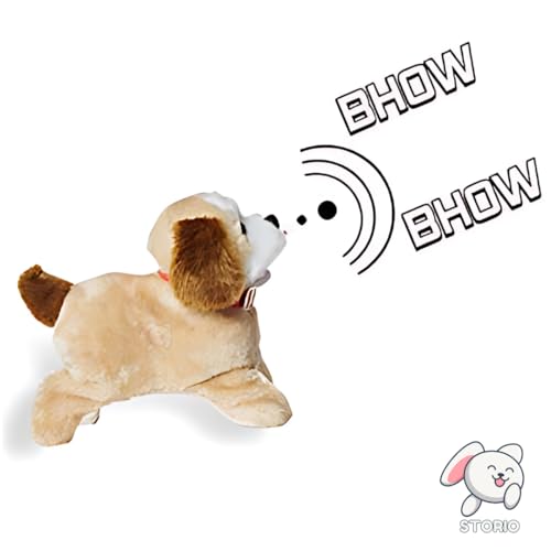 Storio Jumping, Walking and Barking Dog Soft Toy Fantastic Puppy Battery Operated Back Flip Jumping Dog Jump Run Toy Kid (Jumping Dog)