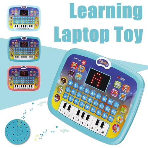Storio Learning Educational Kids Piano Laptop with Led Screen & Music | Fun Activities Toy Computer Tablet for Kids Toddlers 1 2 3 4 5 6 + Year Old Boy and Girls