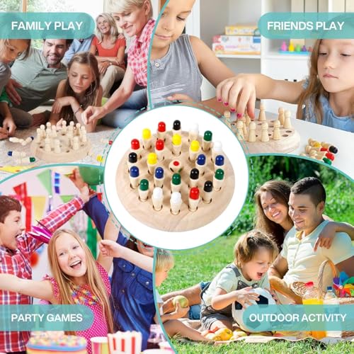 Storio Educational Learning Geometric Shape Memory Chess Puzzle | Quick Color, Shape Matching Board Game | Sensory Educational Learning Toy for Kids