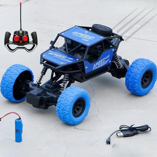 Storio Remote Control Rock Crawler High Speed 1 18 RC Stunt Car Toys for Kids 2WD Off Road Vehicle Toy Cars Kids Monster Truck Rock Climbing Car Toy