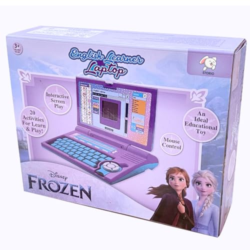 Storio Educational Laptop Computer Toy with Mouse | 1 Year Extended Warranty | Kids Above 3 Years | 20 Fun Activity Learning | Learn Letter Words Games Mathematics Music Logic Memory Tool | Purple