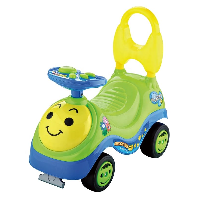 Storio Ride on Car for Kids with Music Horn Steering, Push Car for
