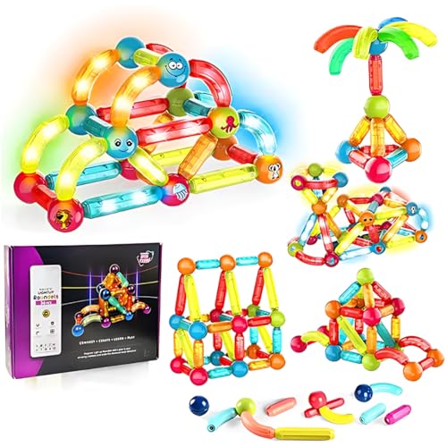 Storio Light Magnetic Building Sticks Blocks Kids Toys, Learning Stick