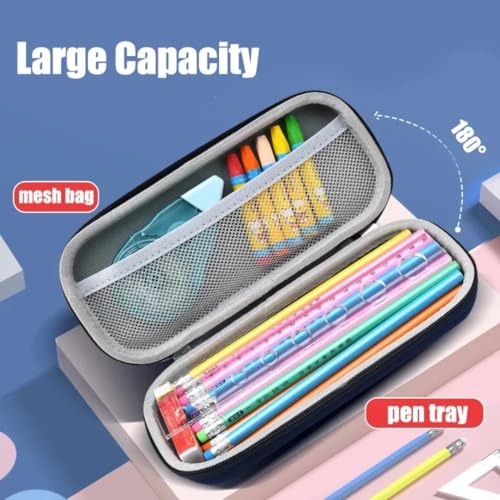 Storio 3D EVA Space Astronaut Theme Pencil Box for Kids Pencil Pouch Bag Compass School Pouch Organizer for Students Kids Stylish Pen Holder Pouch Stationery Box - Canvas, Multicolor