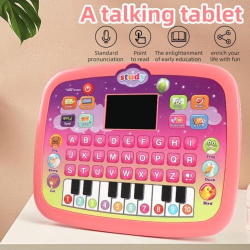 Storio Learning Educational Kids Piano Laptop with Led Screen & Music | Fun Activities Toy Computer Tablet for Kids Toddlers 1 2 3 4 5 6 + Year Old Boy and Girls