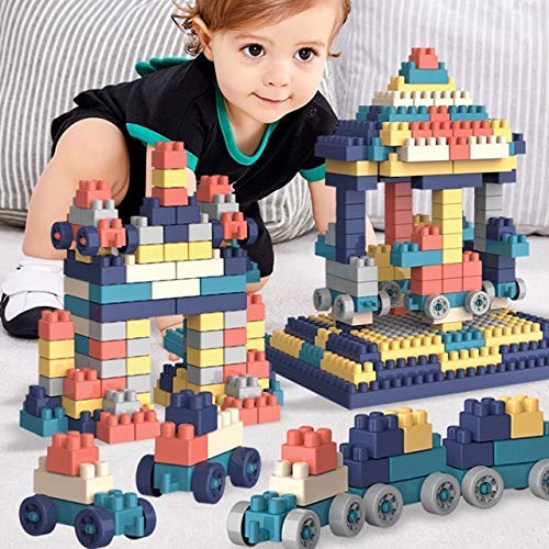 Storio DIY Puzzle Building Blocks Game Toys for Kids Educational Blocks Learning Puzzle Learning Toy for Kids (100+ Pcs with Base Plate)