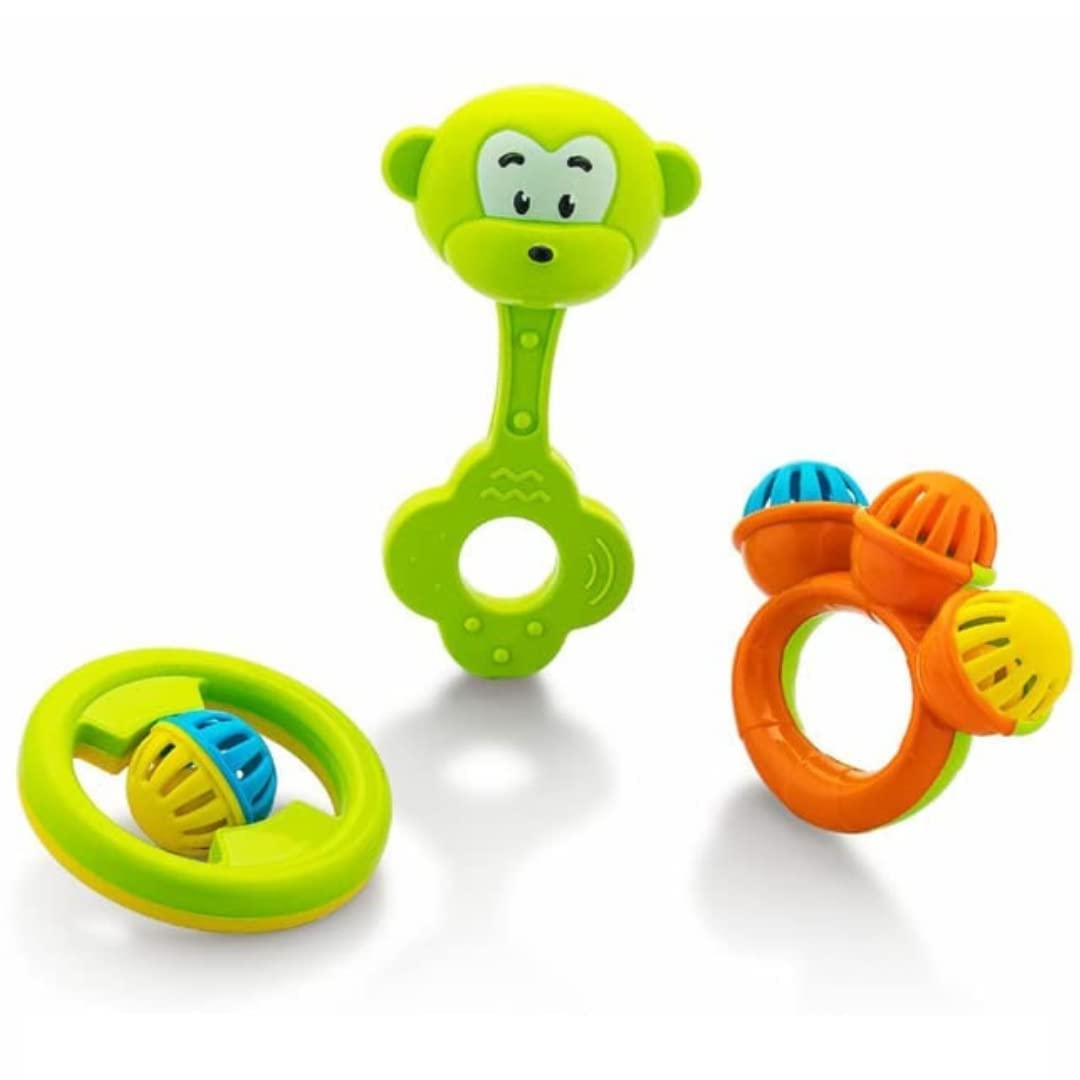 Storio So Sweet Rattle 3pcs Packing Non Toxic Bright and Colorful Ratt
