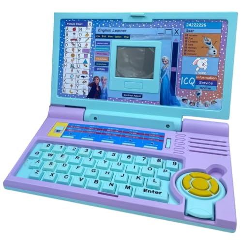 Storio Educational Laptop Computer Toy with Mouse | 1 Year Extended Warranty | Kids Above 3 Years | 20 Fun Activity Learning | Learn Letter Words Games Mathematics Music Logic Memory Tool | Purple