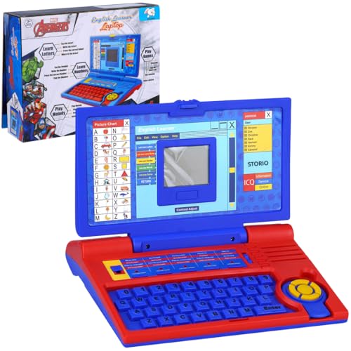 Storio Educational Laptop Computer Toy with Mouse | 1 Year Extended Warranty | Kids Above 3 Years | 20 Fun Activity Learning | Learn Letter Words Games Mathematics Music Logic Memory Tool | Red