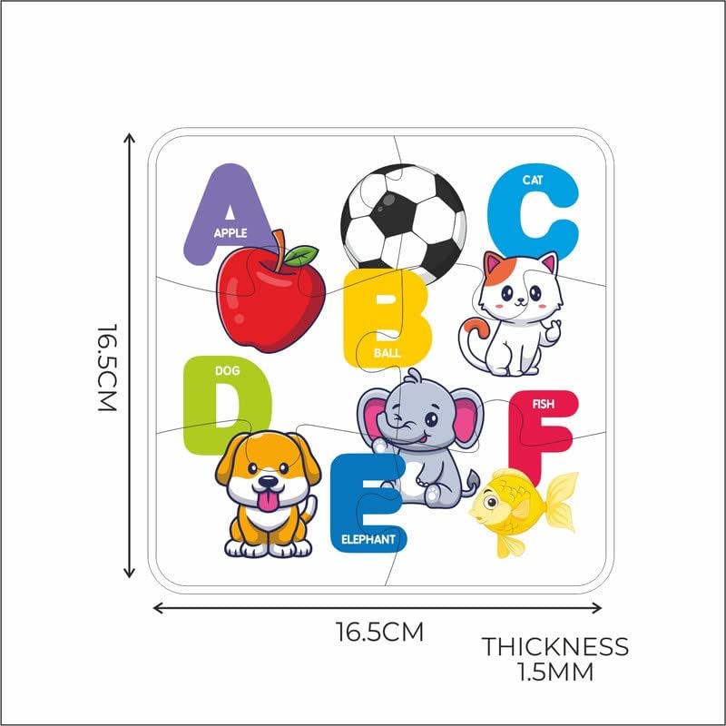 Storio 4 in 1 Jigsaw Junior Small Puzzle Cities, Animal, Abstrac for Kids Toy Learning & Educational Toys Puzzles for Kids Ages