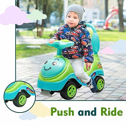 Storio Ride on & Car for Kids with Music & Horn Steering, Push Car for Baby with Backrest, Safety Guard & Big Wheels, Ride on for Kids 1,2,3,4,5 Years (Color May Vary)