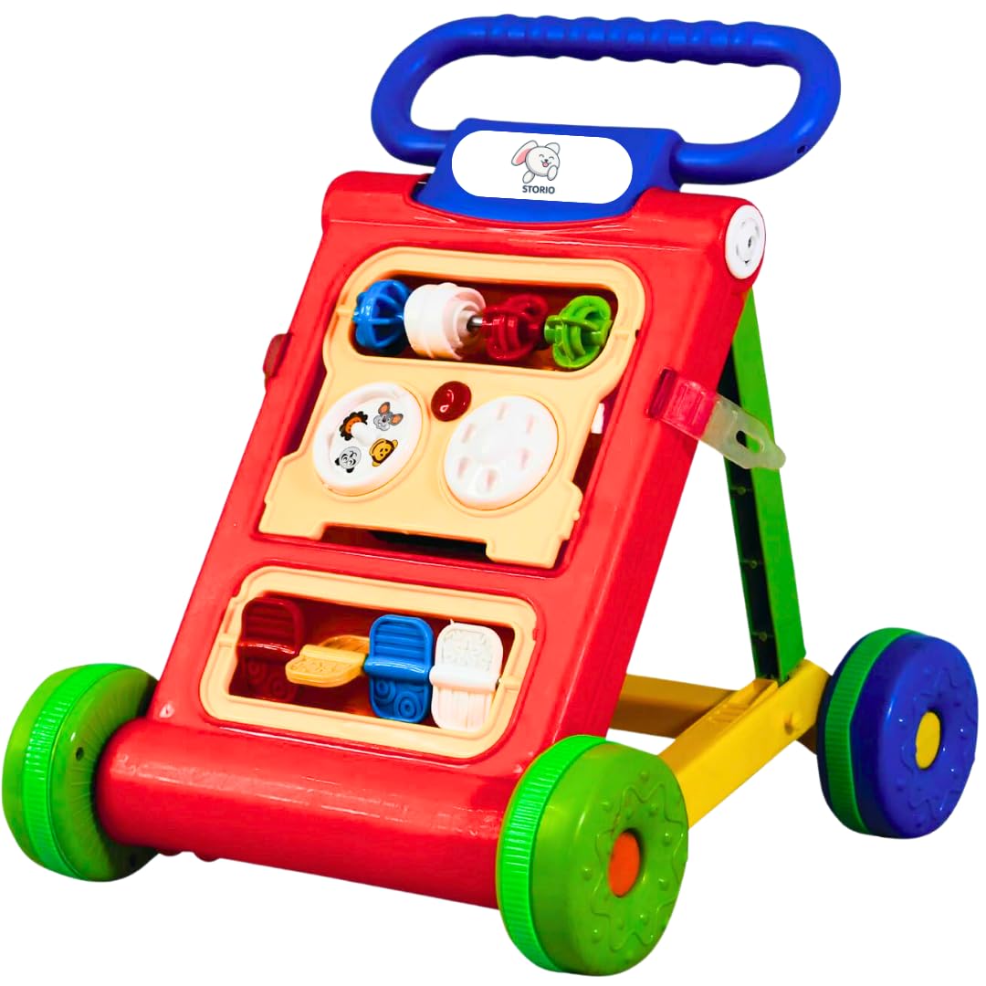 Storio Baby Walker My First Step Baby Activity Push Walker Baby 6-18mo