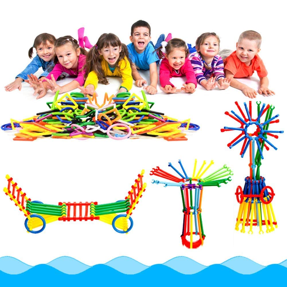Storio Mega Jumbo Pack of Multi Coloured Educational Building Blocks Smart Stick with Different Shape Game Set for Kids - Smart Sticks