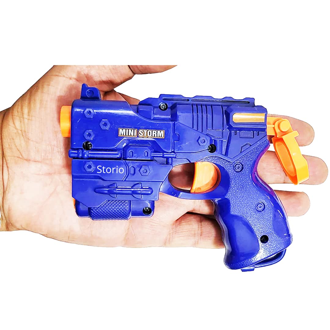 Storio Mini Storm Toy Gun for Kids Boys 5+ Years with 3 Soft Foam Bullet Fun Target Shooting Battle Fight Game for Kids Boys