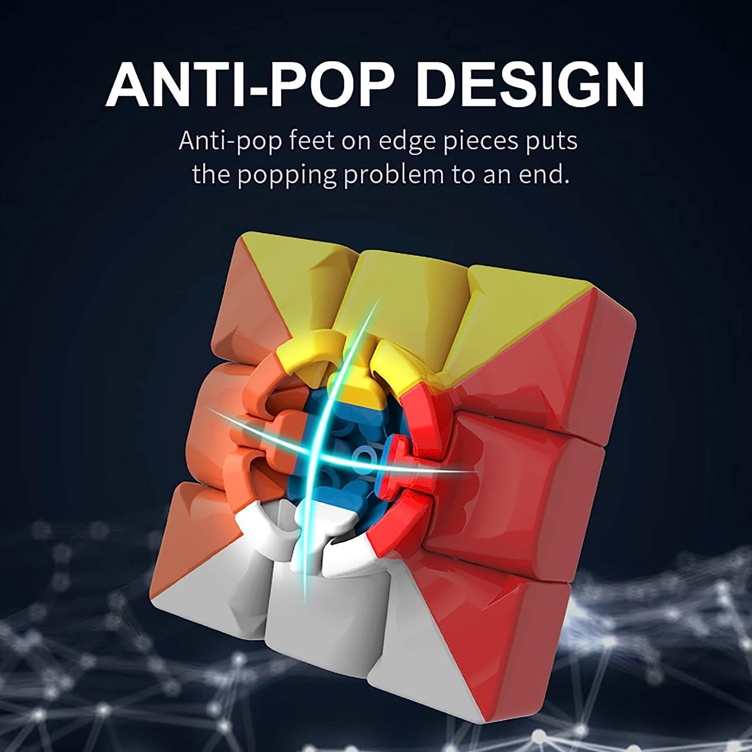 Toysbuddy Cube Puzzles 3x3 Stickerless Cube | Beginner Speedcube for Kids & Adults | Magic Speedy Stress Buster Brainstorming Puzzle