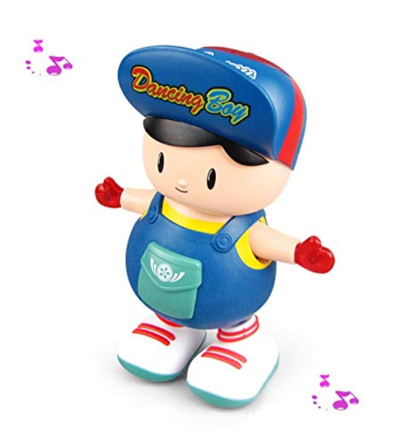 Storio Bump and Go Electric Dancing Boy Cute Music Light Toy, Dancing Toy, Battery Operated Toy,Kids Baby Electric Toys with Light and Music (Multicolor)