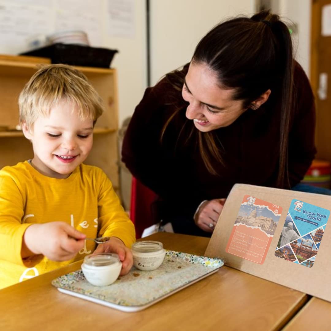 Storio Trump Flash Cards for Kids Early Learning- Know Your World Countries and Facts | Easy & Fun Way of Learning 1 Year to 99 Years