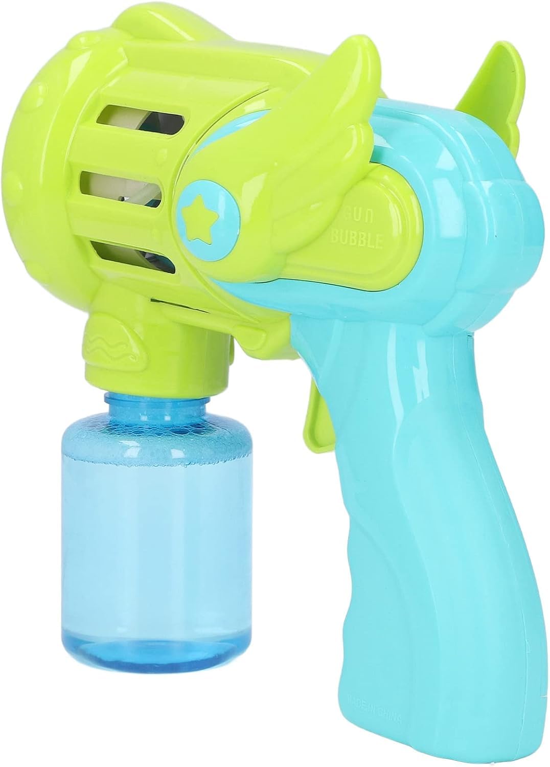 Toysbuddy Rechargeable Bubble Gun Toy for Kids | Automatic Bubble Maker with 2 Bubble Solution Bottles | Bubble Blower Machine for Outdoor Fun | Toy for Boys & Girls | Refill Solution Compatible