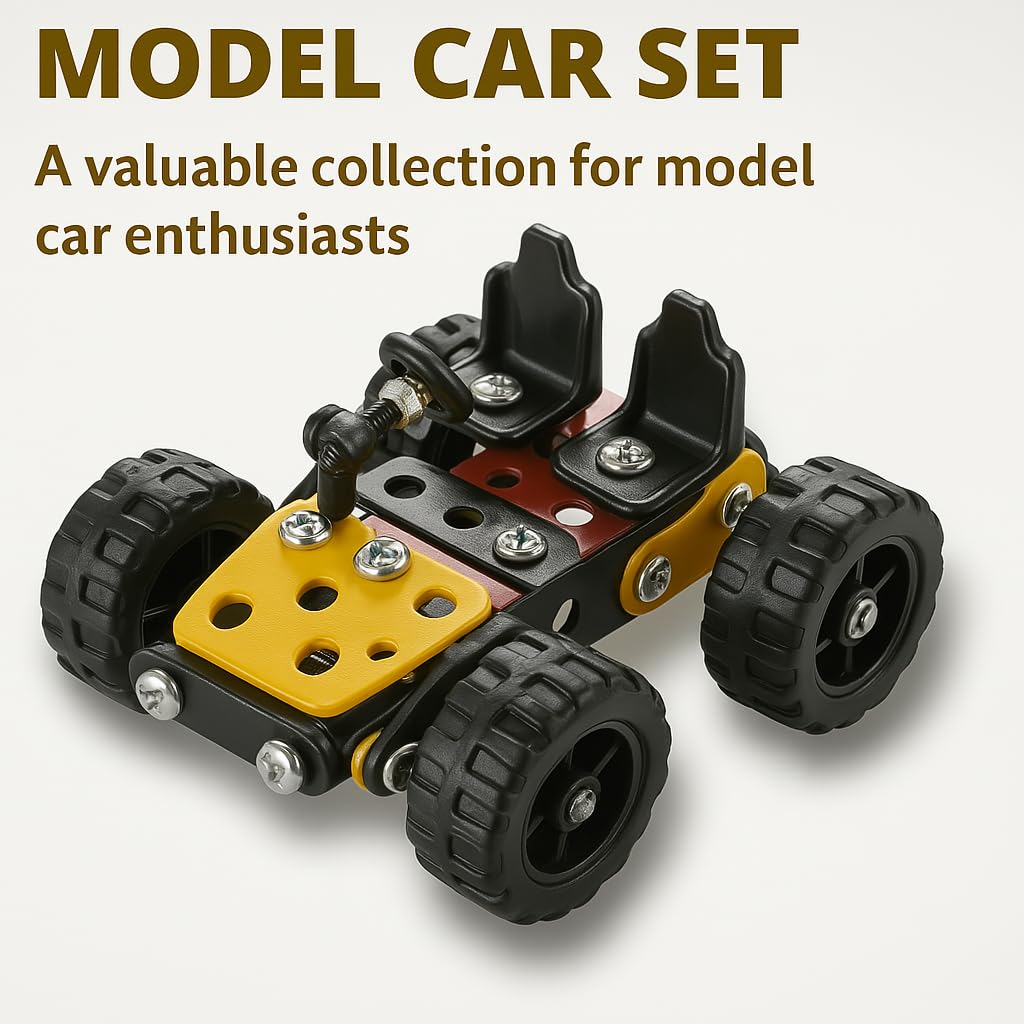 MiniExplorer Metallic Building Blocks 14-in-1 Educational Engineering STEM Education Toy, 155+ pcs in The Game, can Make 14+ Models | Kids Age 7+ Years, Birthday Return Gift