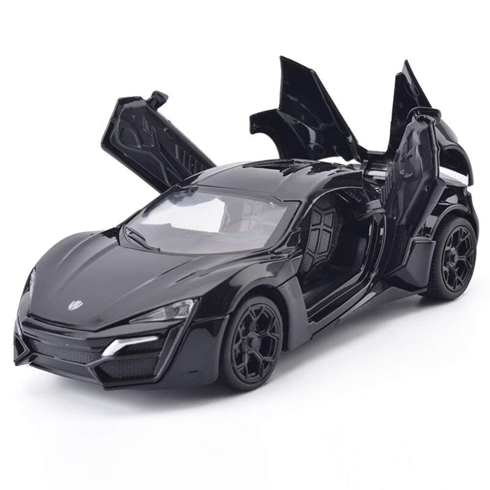 Storio Cars 1:32 Diecast Metal Pullback Toy car for Kids Best Gifts Toys  for Kids Boys Lykan Hypersport