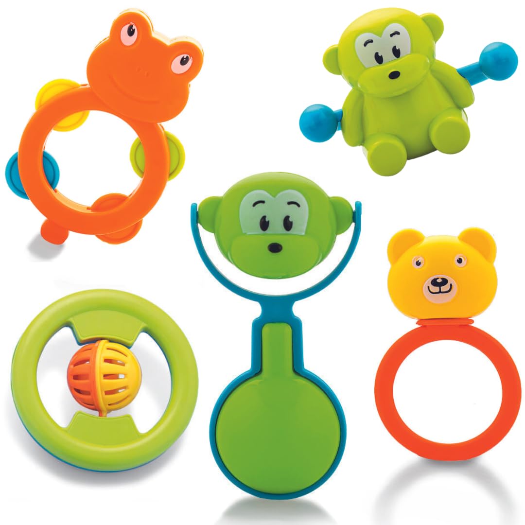 Storio Baby Toys Rattles and Teethers Set for New Born Babies Toddler