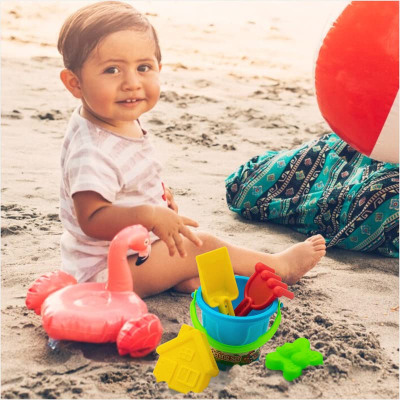 Storio Beach Play Set for Kids Sand Molds Toys for Toddlers Gardening Playset Outdoor Tool Kit Made in India (Beach Set 5pcs)