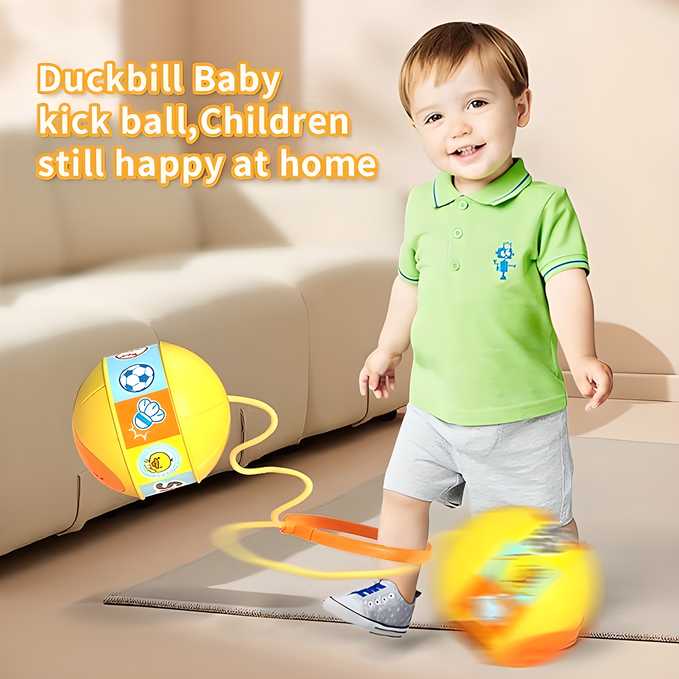 Skip Ball, Portable Foldable Colorful Flash Wheel Swing Ball, Kids