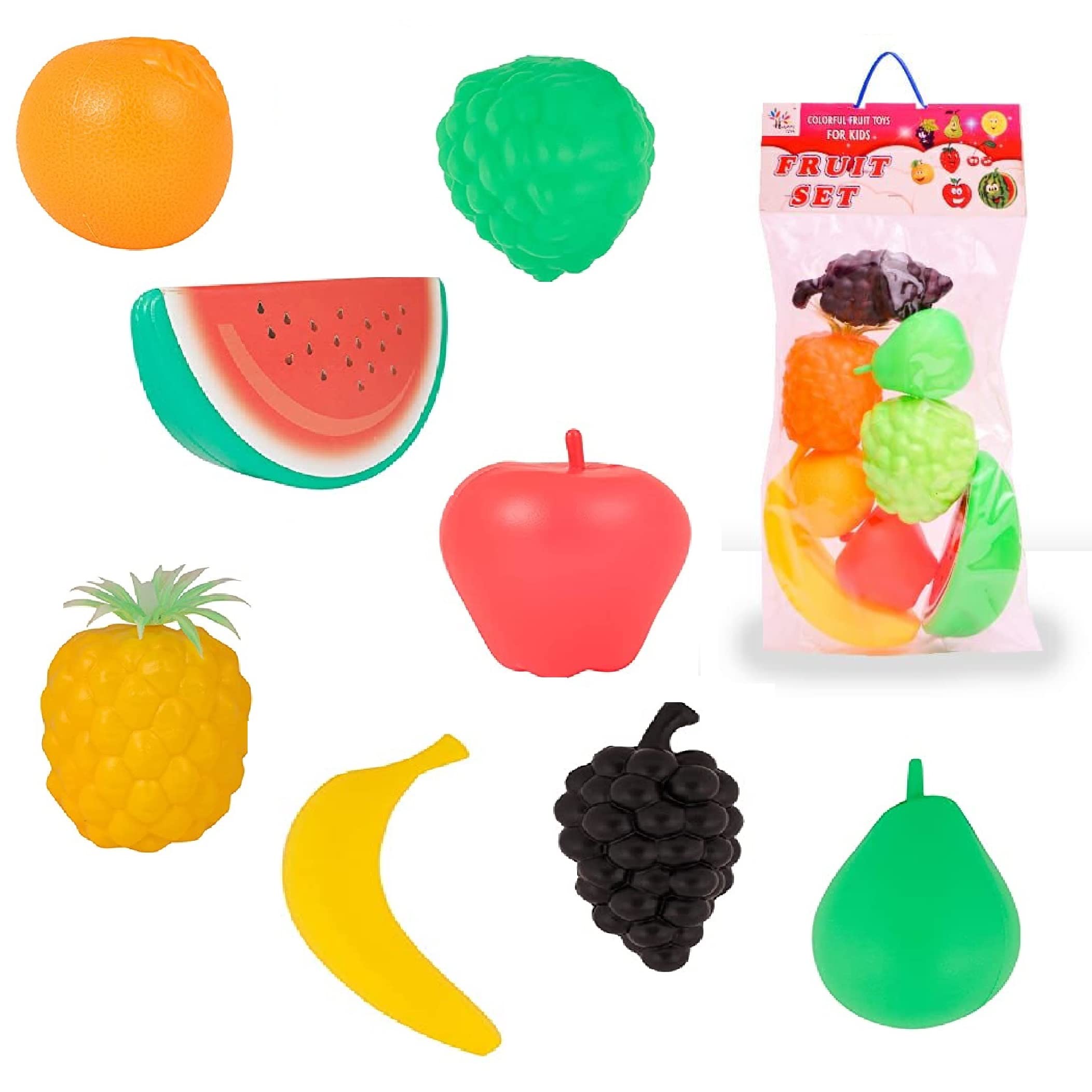 Storio Plastic Fruits Toys for Kids Pcs Fruit Set Kitchen Pretend Pl