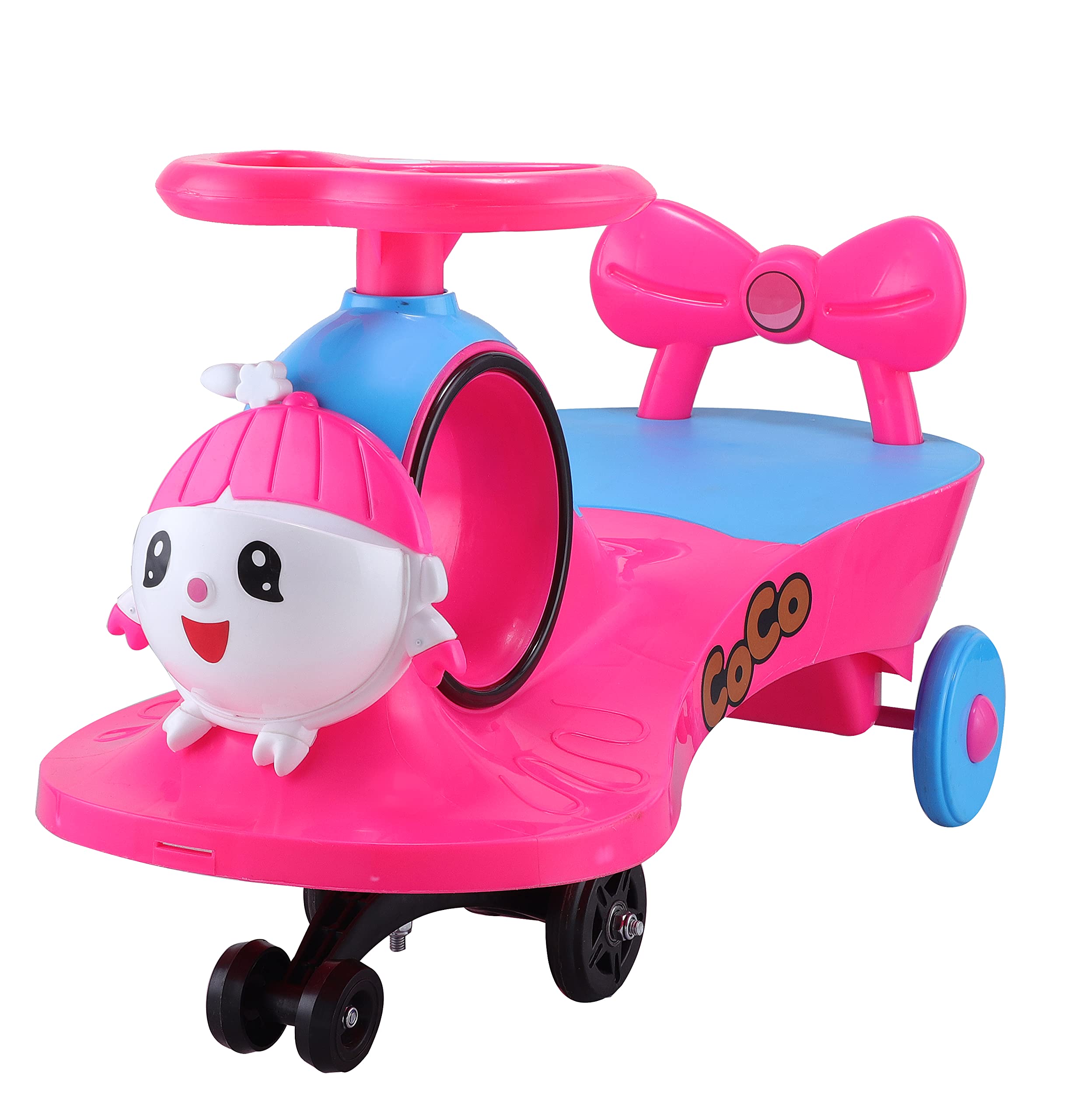 Storio Baby Toys Ride on Car for Kids with Steering Push Magic Car for Baby with Backrest Big Wheels Ride on for Kids 1 to 3 Years Upto 25 Kgs