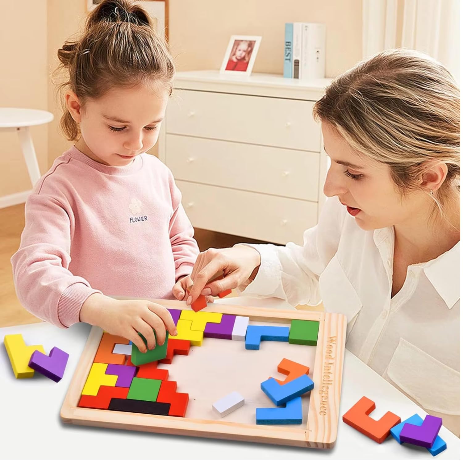 Storio Toys Wooden Russian Blocks Puzzles for Kids Adults, Wood Intelligence Puzzle for Kids Ages 3-8,Wooden Kids Puzzles Brain Teasers Toy Educational Gift for Kids 7-10 Years