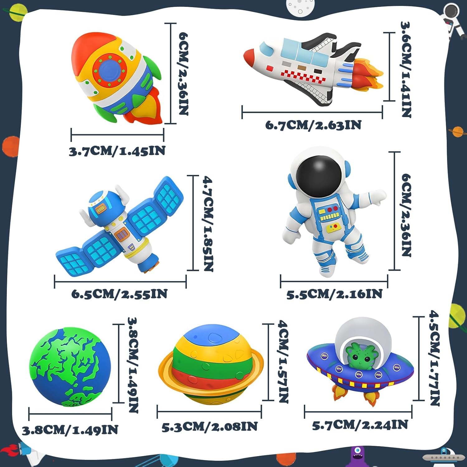 Storio Toys DIY Mould and Paint Craft kit - Astronauts Space | Kids DIY Craft For 5 Years | Plaster Figurine Set with Pigments, Palette & Mold, Painting Art & Craft Set -Gift Toys for 3 4 5 6 7 8 Year Old Boys & Girls