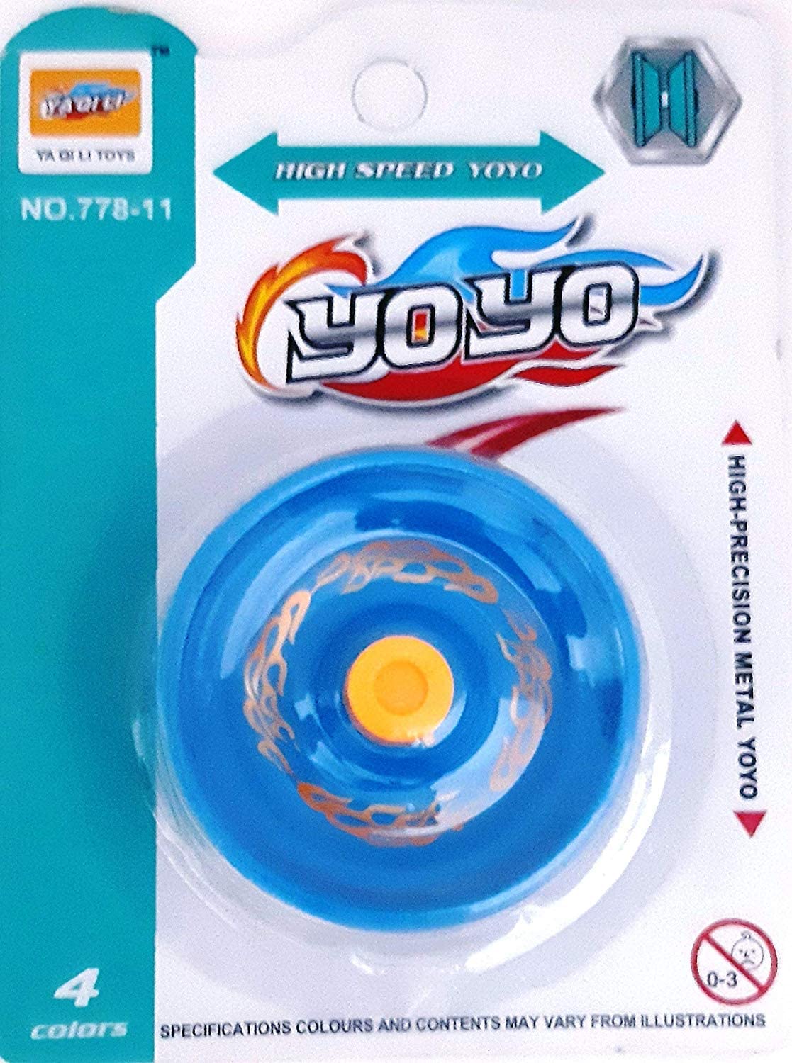 Storio Fine Quality High Gloss high Speed Metal YoYo Toy Spinner Toy (