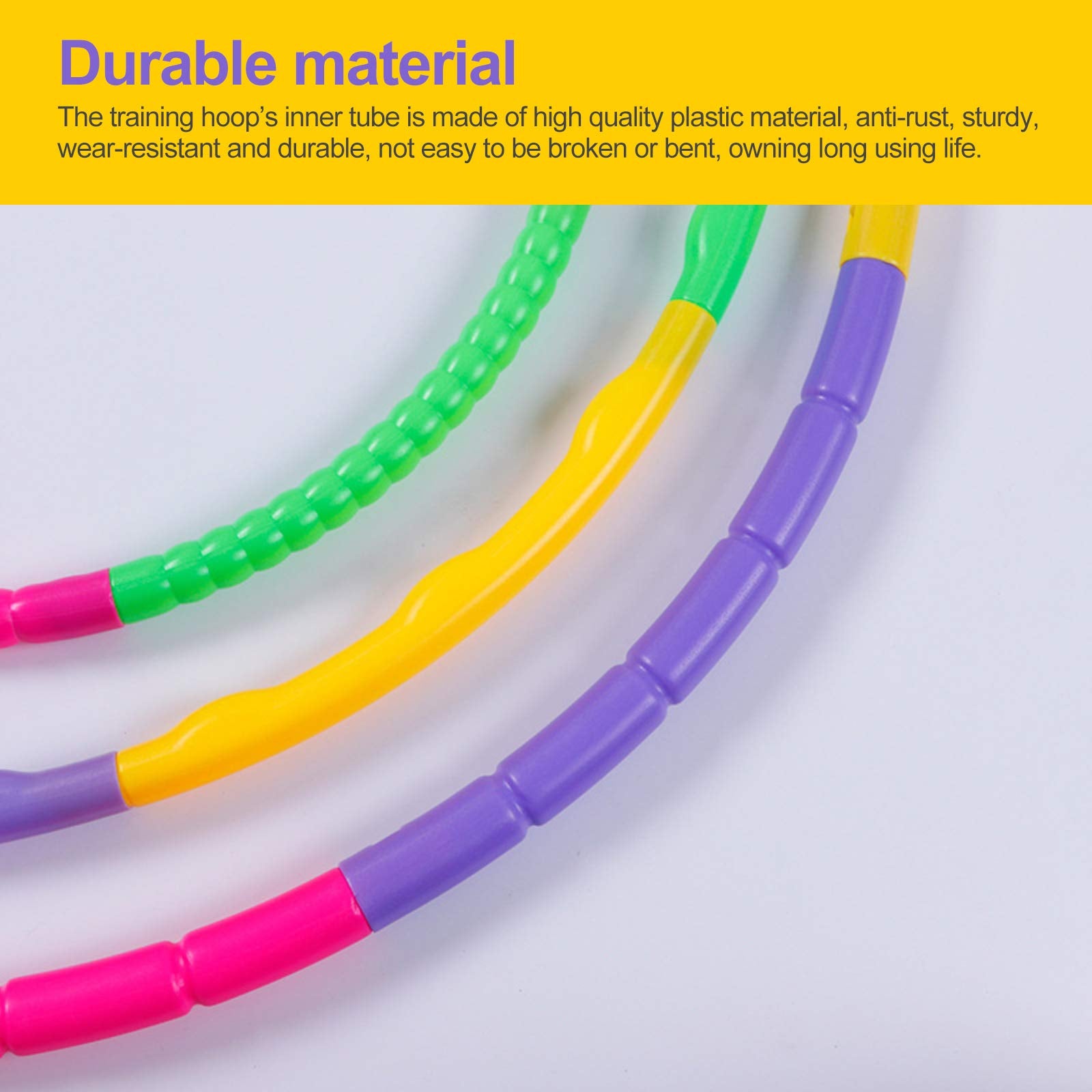 Storio Hula Hoop Zig Zag for Adults Kids Quality Exercise Fitness Ring Multi Colour Adjust in 2 Sizes | Hoopla Baby Toys Play Kit