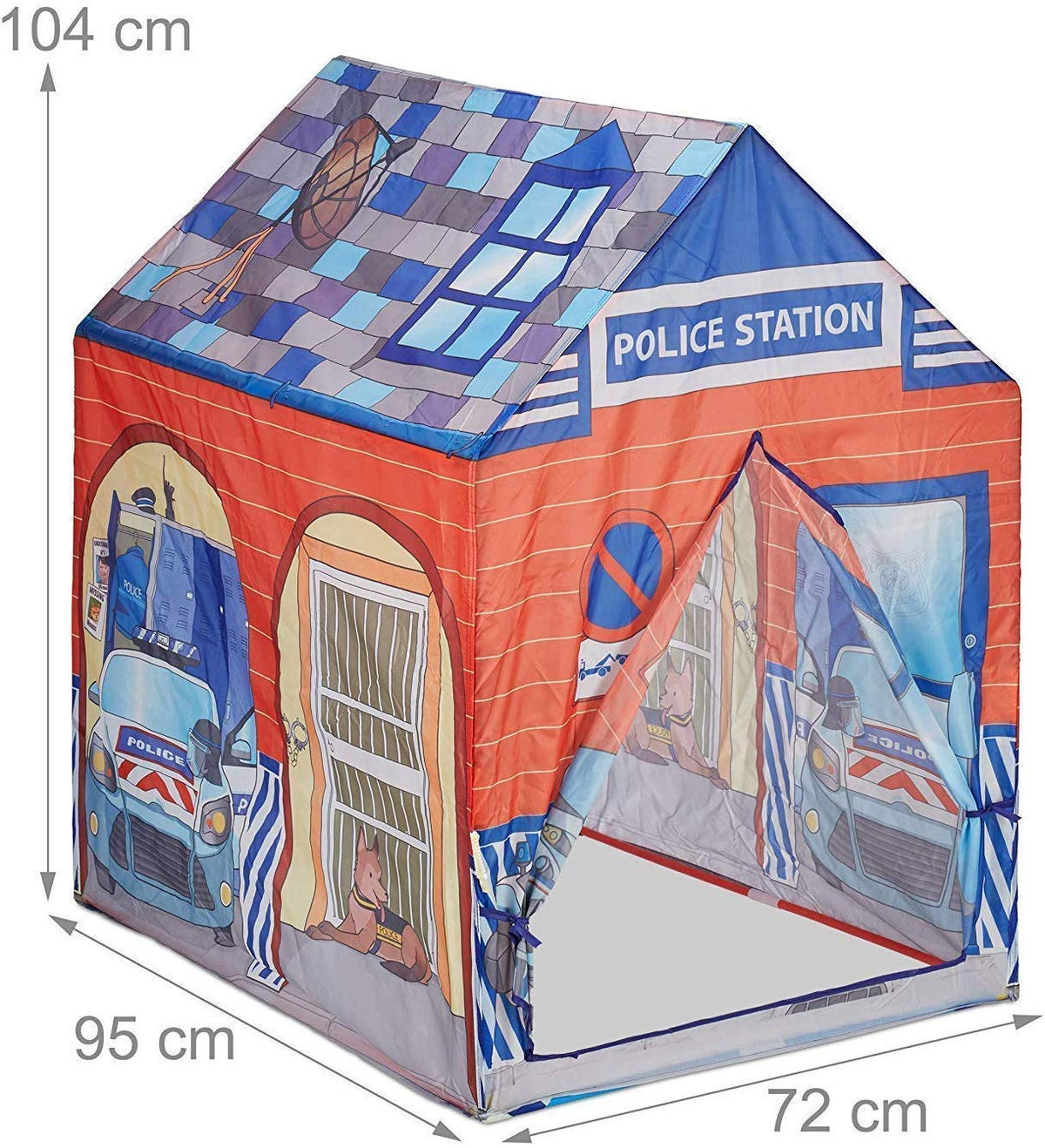 Storio Toys Light Weight Waterproof Kids Play Tent House for Baby Kids Girls Boys (Police Station)