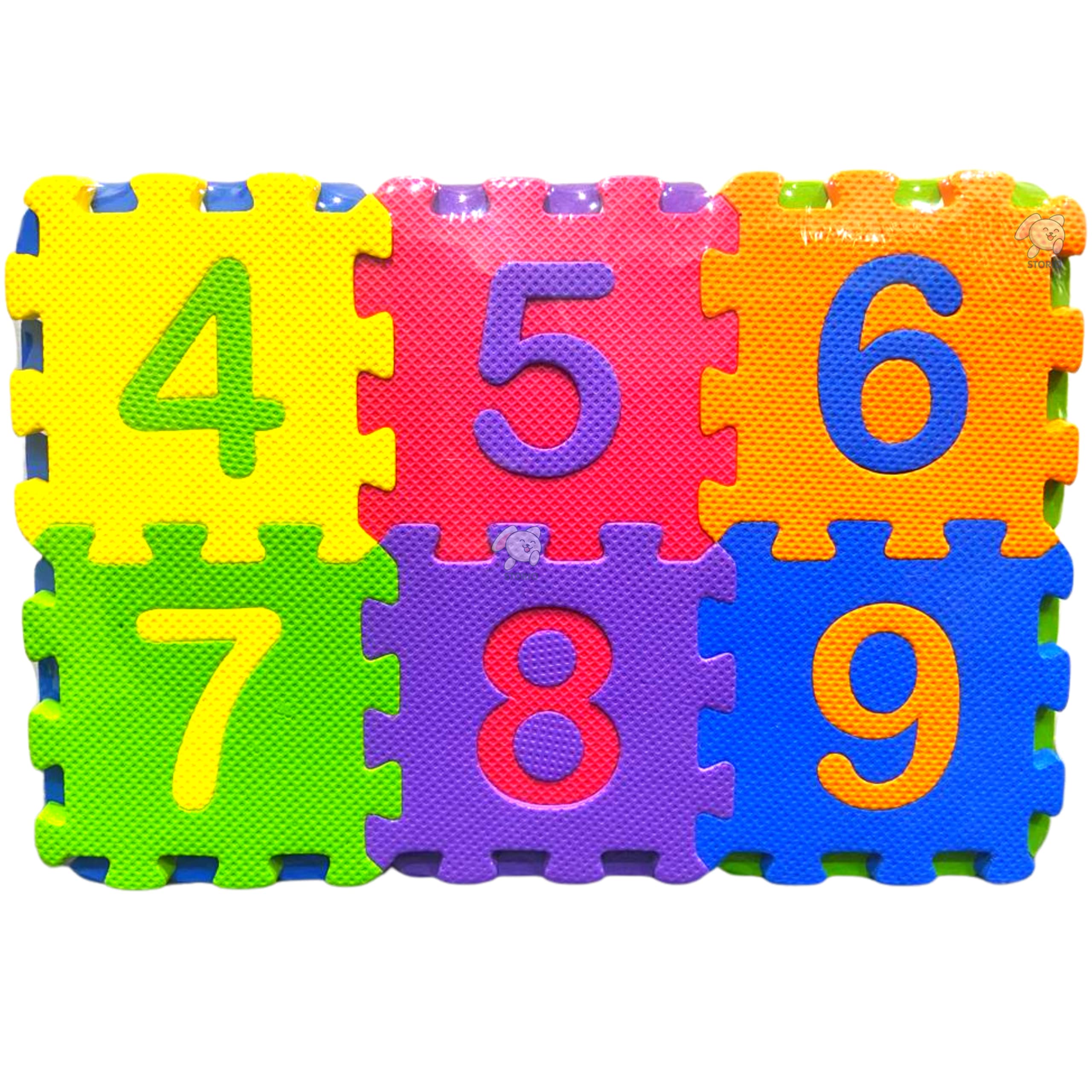 Storio 36 Pieces Mini ABCD Alphabet Blocks Puzzle Foam Mat for Kids, Interlocking Learning Alphabet and Number Mat for Kids