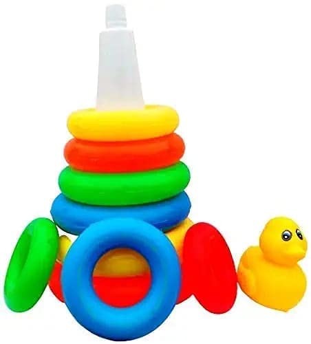 Storio Educational Learning Stacking Multicolour 7 Rings Baby Toys for Toddlers Kids 1 Year Old and Above
